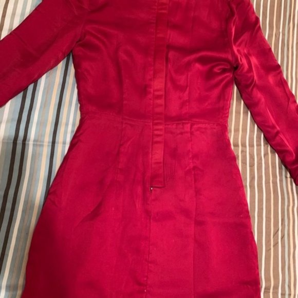 & Other Stories Red Sequined Mini Dress - Picture 4 of 5